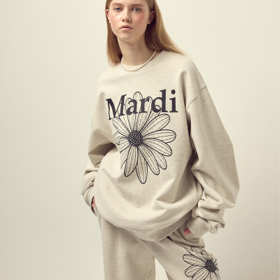 OVERSIZED 圓領 SWEATSHIRT FLOWERMARDI